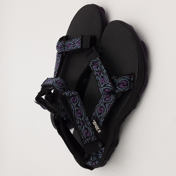 Teva invasion kids sport hiking sandals Black outdoor camp beach 3 choc pad - Picture 10 of 10